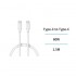 UNICO CB2689 CABLE TIPO-C A TIPO-C 3A 60W OD4.0 1.5M CARGA RAPIDA BLANCO