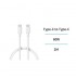 UNICO CB2689 CABLE TIPO-C A TIPO-C 3A 60W OD4.0 2M CARGA RAPIDA BLANCO