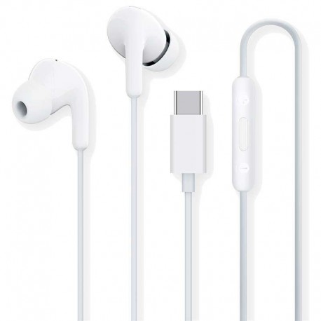 XIAOMI AURICULARES CONECTOR USB-C BLANCOS - CAJA DETERIORADA
