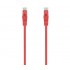 AISENS CABLE DE RED LATIGUILLO RJ45 LSZH CAT.6A 500 MHZ UTP AWG24, ROJO, 3.0M