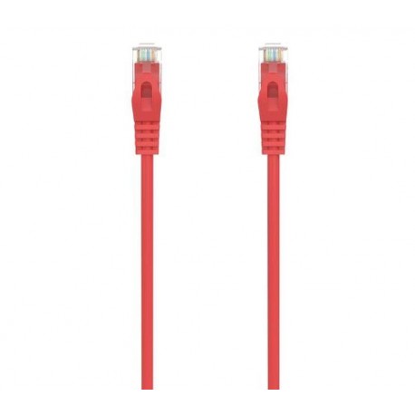 AISENS CABLE DE RED LATIGUILLO RJ45 LSZH CAT.6A 500 MHZ UTP AWG24, ROJO, 3.0M