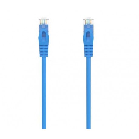 AISENS CABLE DE RED LATIGUILLO RJ45 LSZH CAT.6A 500 MHZ UTP AWG24, AZUL, 1.5M