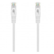 AISENS CABLE DE RED LATIGUILLO RJ45 LSZH CAT.6A 500 MHZ UTP AWG24, BLANCO, 1.5M
