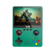 GENERICA CONSOLA DE JUEGOS RETRO X6 / 11 SIMULADORES / VERDE