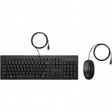 HP TECLADO Y RATON CON CABLE COMBO 225 - caja deteriorada