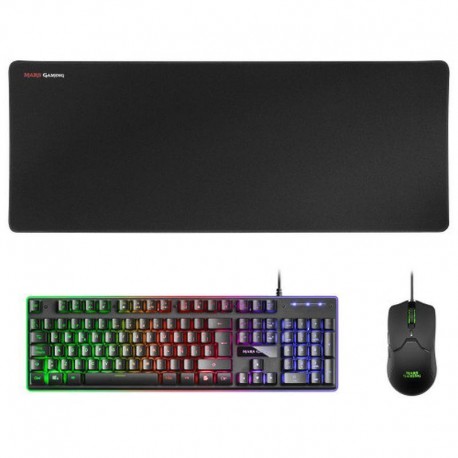 MARS GAMING PACK MCPXWES BLANCO - CAJA DETERIORADA TECLADO H-MECH/ RATON OPTICO/ ALFOMBRILLA - BLANCO