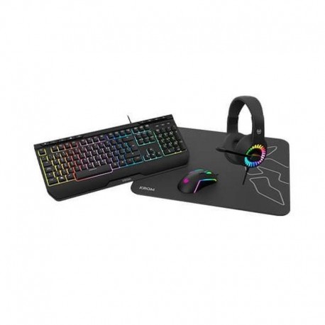 KROM PACK KENYA GAMING - CAJA DETERIORADA PACK RATON TECLADO ALFOMBRILLA AURICULARES ARGB