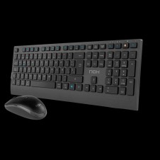 NOX TECLADO Y RATON INALAMBRICO LITE DUO NEGRO - caja deteriorada
