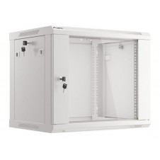 LANBERG ARMARIO RACK 19\" MURAL 9U/600X450 (PAQUETE PLANO) CON PUERTA DE CRISTAL GRIS V2