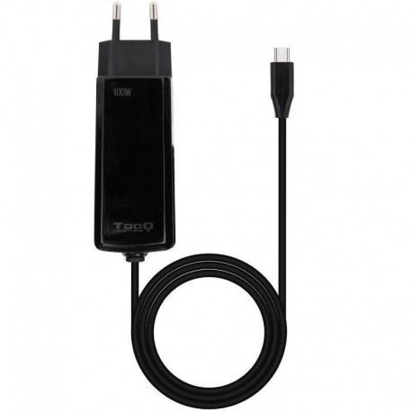 TOOQ CARGADOR DE PARED TQLC-USBCGAN100PD-C 100W NEGRO