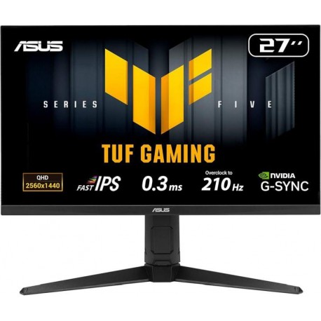 ASUS MONITOR TUF GAMING 27 VG27AQL5A NEGRO QHD / 1xDP / 2xHDMI / 0,3MS / 210HZ / VESA