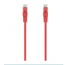 AISENS CABLE DE RED LATIGUILLO RJ45 LSZH CAT.6A 500 MHZ UTP AWG24, ROJO, 1M