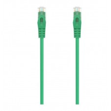 AISENS CABLE DE RED LATIGUILLO RJ45 LSZH CAT.6A 500 MHZ UTP AWG24, VERDE, 1M
