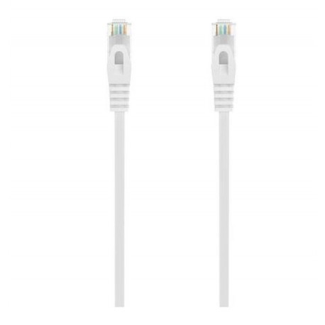 AISENS CABLE DE RED LATIGUILLO RJ45 LSZH CAT.6A 500 MHZ UTP AWG24, BLANCO, 1M