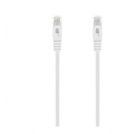 AISENS CABLE DE RED LATIGUILLO RJ45 LSZH CAT.6A 500 MHZ UTP AWG24, BLANCO, 2M