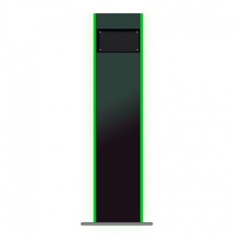 10POS STAND KIOSKO PARA MONTAJE DE SUELO Incluye Luz lateral personalizable con mando a distancia.