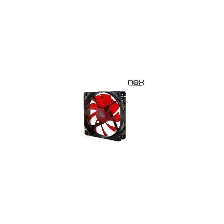 NOX VENTILADOR 12X12 LED ROJO