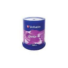 VERBATIM DVD+R 4.7GB 120MIN BOTE 100U MATT SILVER