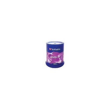 VERBATIM DVD+R 4.7GB 120MIN BOTE 100U MATT SILVER