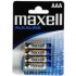 MAXELL PILA ALCALINA MAX16401 LR03 AAA 1,5V