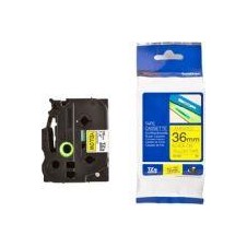 BROTHER CINTA LAMINADA TZE661 36MM TEXTO NEGRO SOBRE FONDO AMARILLO. ANCHO: 36 MM. LONGITUD: 8 M