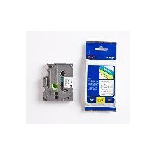 BROTHER CINTA LAMINADA TZE-135 12MM TEXTO BLANCO SOBRE FONDO TRANSPARENTE. ANCHO: 12 MM. LONGITUD: 8 M