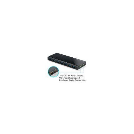 TP-LINK HUB UH720 DE 7 PUERTOS USB 3.0 CON 2 PUERTOS DE CARGA