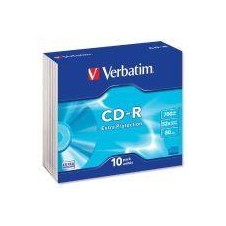 VERBATIM CD-R 52X 700MB CAJA SLIM 10U