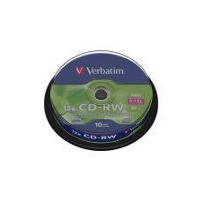 VERBATIM CD-RW 700MB 8-12 X BOTE 10UD