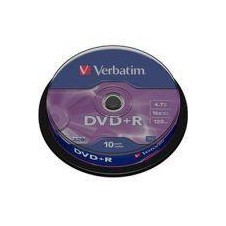 VERBATIM DVD+R 4.7GB 16X 120MIN BOTE 10