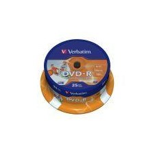 VERBATIM DVD-R PRINTABLE 4.7GB 16X 120MIN BOTE 25