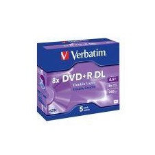 VERBATIM DVD+R 8.5GB DOBLE CAPA JEWEL CASE 5UD