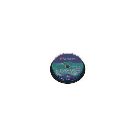 VERBATIM DVD-RW 4.7GB 4X BOTE 10UD