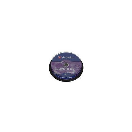 VERBATIM DVD+R DL 8.5GB DOBLE CAPA BOTE 10