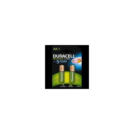 DURACELL PILAS RECARGABLE DUR05697 PAQUETE DE 2 ULTRA 2500MAH AA HR06 DURDLLR6PB2