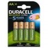DURACELL PILA RECARGABLE PAQUETE DE 4 PILASULTRA 2500MAH AA HR06 DURDLLR6P4B