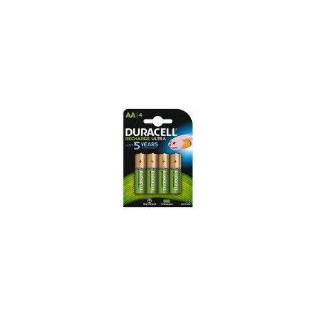 DURACELL PILA RECARGABLE PAQUETE DE 4 PILASULTRA 2500MAH AA HR06 DURDLLR6P4B