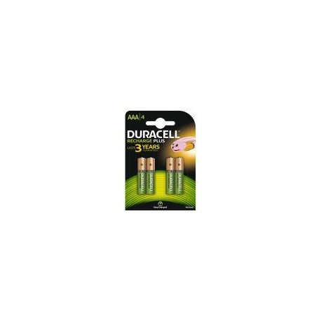 DURACELL PILA RECARGABLE HR03 AAA 750MAH BLISTER*4 DURHR03P4B