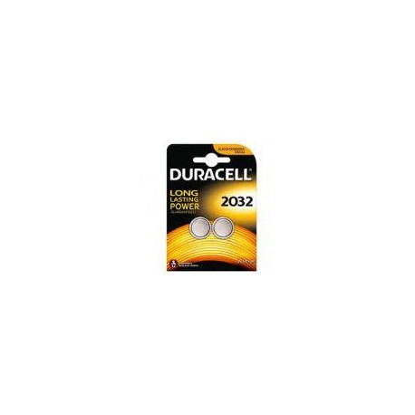 DURACELL PILA DE BOTÓN DE LITIO DUR20392 PACK DE 2 PILAS CR2032 3V