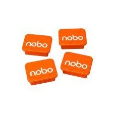 NOBO IMANES COLOR NARANJA DE 18 X 22 MM