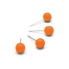 NOBO CHINCHETAS PARA TABLON EN COLOR NARANJA 100UD