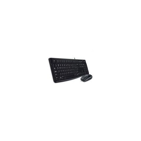 LOGITECH TECLADO Y RATON CON CABLE USB NEGRO MK120