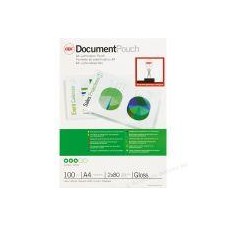 GBC FUNDA DE PLASTIFICAR DINA4 2 x 80 TOTAL 160 MICRAS GLOSSY 100UD