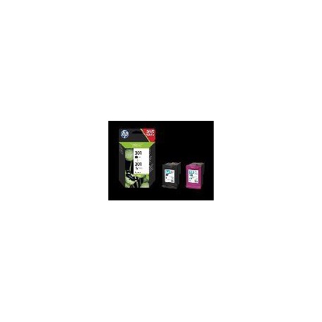 HP CARTUCHO N9J72AE KIT COLOR Y NEGRO Nº 301