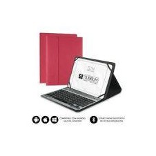 SUBBLIM FUNDA CON TECLADO KT2-BT0003 KEYTAB PRO BLUETOOTH 10,1 ROJA