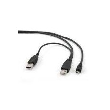 GEMBIRD CABLE DOLBLE USB 2.0 A-M/MINI-USB 0.9M
