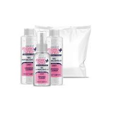 SANITIZER HIDROTIZER PLUS GEL HIDROALCOHOLICO CANDY FRANGANCIA CHUCHES PACK NECESER 1X90ML + 2X100ML