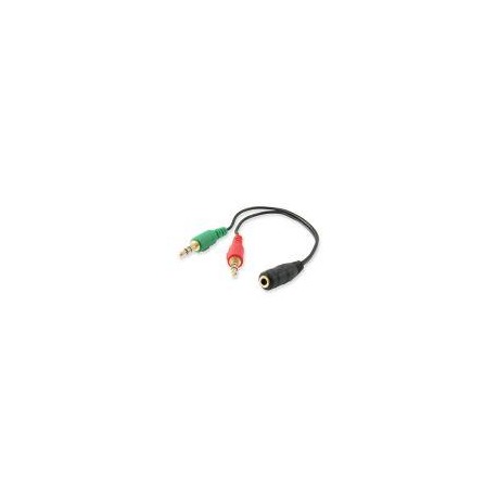 EQUIP CABLE JACK DIVISOR 1H/2M 3.5MM 0,13m