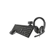 TRUST BUNDLE HOME OFFICE INCLUYE HEADSET RENO TECLADO Y RATON XIMO Y UNA WEBCAM TRINO HD