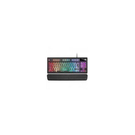 MARS GAMING TECLADO GAMING H-MECANICO COMPACTO TKL MKAXES BOTONES COLOR BLACK ESTRUCTURA BLACK BOTON ROLLER TECNOLOGIA H-MECH RE